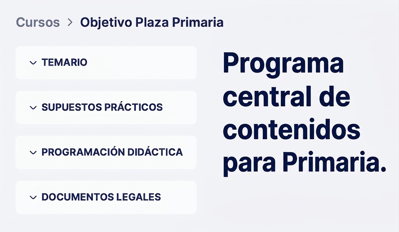 Programa central de contenidos para Primaria